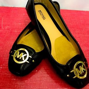 Michael Kors Black Ballet Flats Size 9M